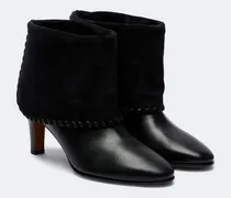 Ankle Boots Alchemy aus Leder mit Veloursleder