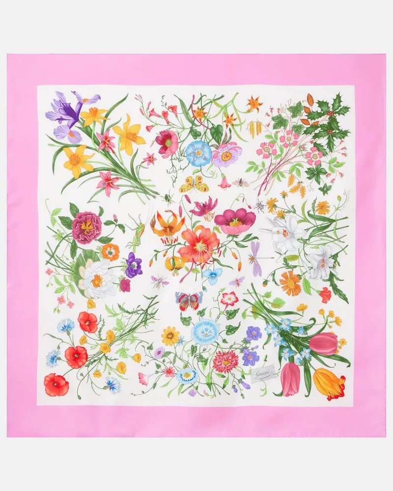 Gucci Tuch aus Seiden-Twill Multicolor
