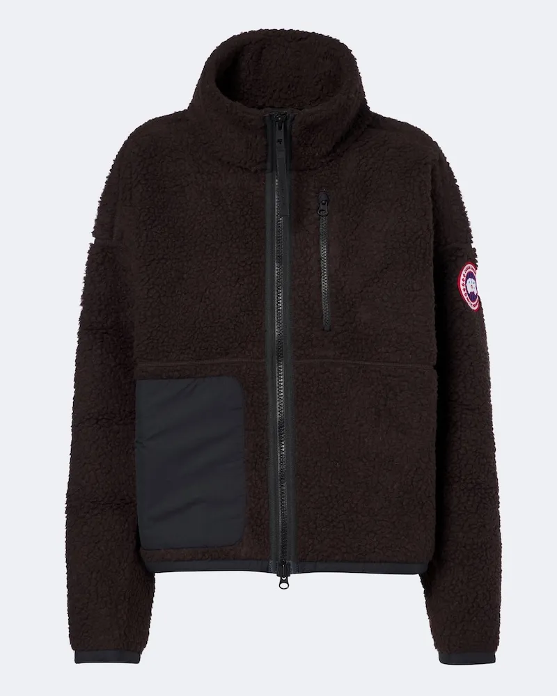 Canada Goose Jacke Simcoe aus Teddyfleece Braun