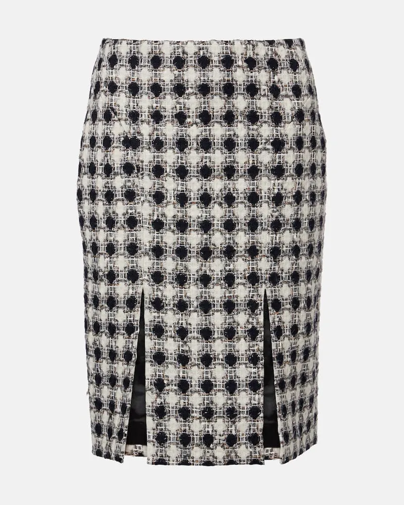 Nina Ricci Minirock aus Tweed Weiß