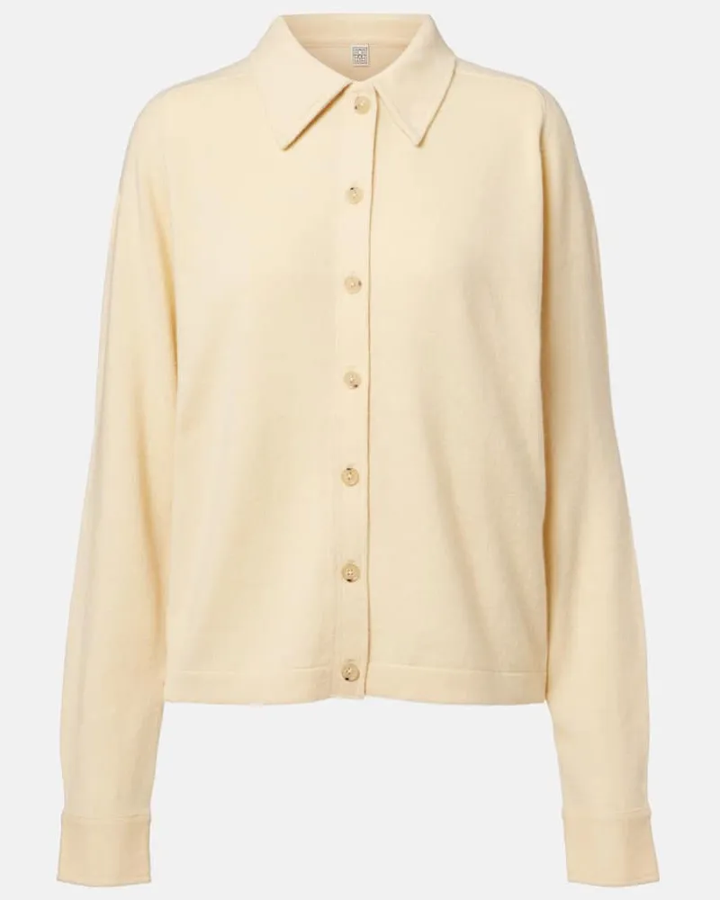 Totême Cardigan aus Kaschmir Beige