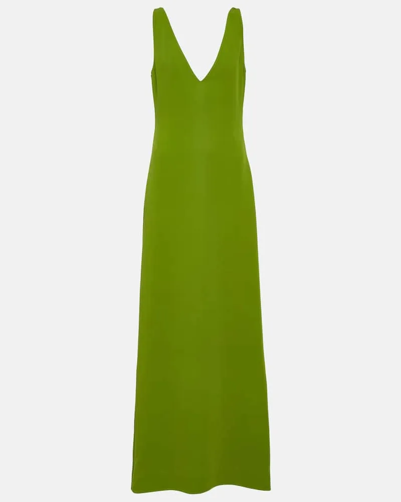 Valentino Garavani Maxikleid aus Seiden-CrÃªpe Grã¼n