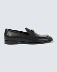 Versace Loafers Medusa aus Leder Schwarz