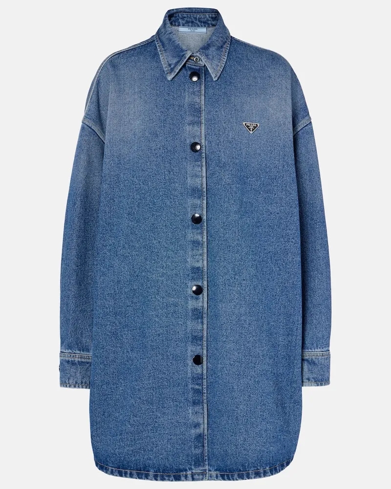 Prada Jeanshemd Blau