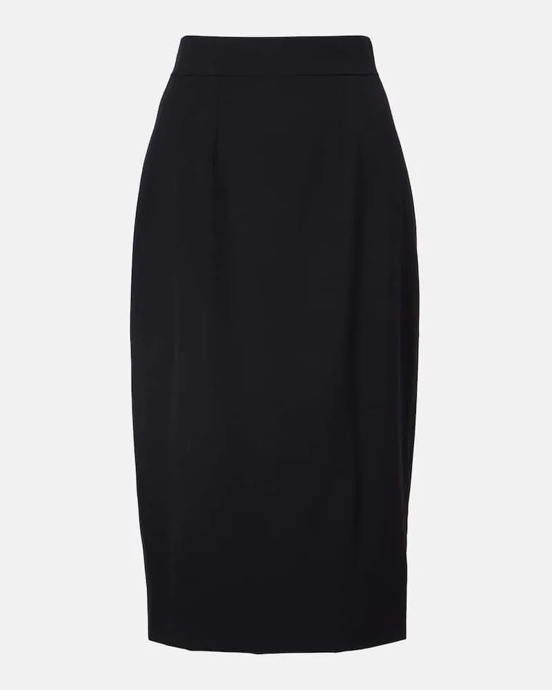 Dolce & Gabbana Bleistiftrock aus einem Wollgemisch Schwarz