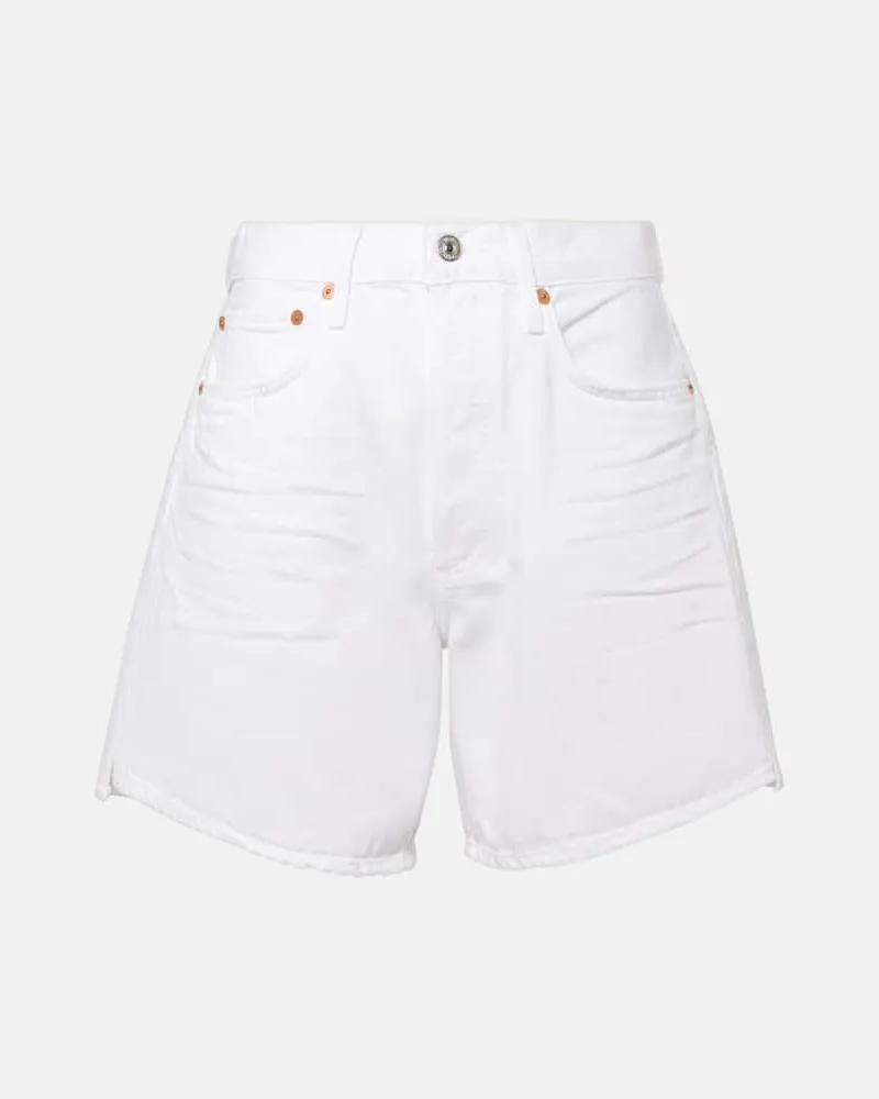 Citizens of humanity High-Rise Jeansshorts Marlow Weiß