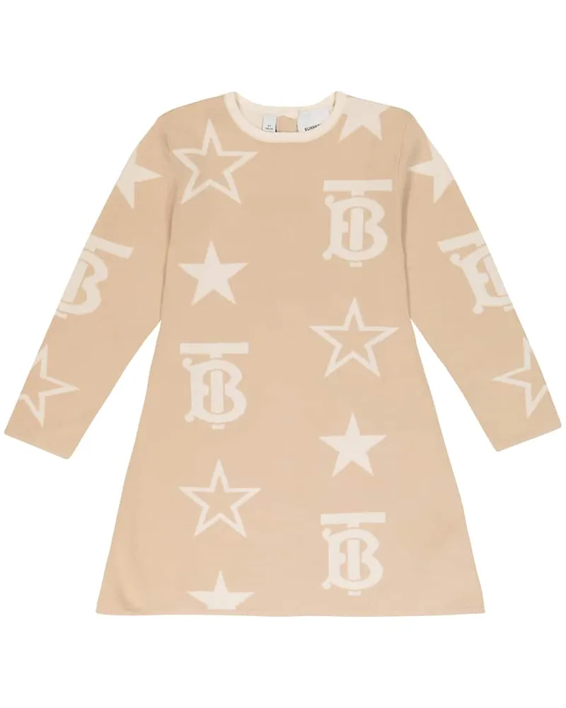 Burberry Kleid Sylvie aus einem Baumwollgemisch Beige