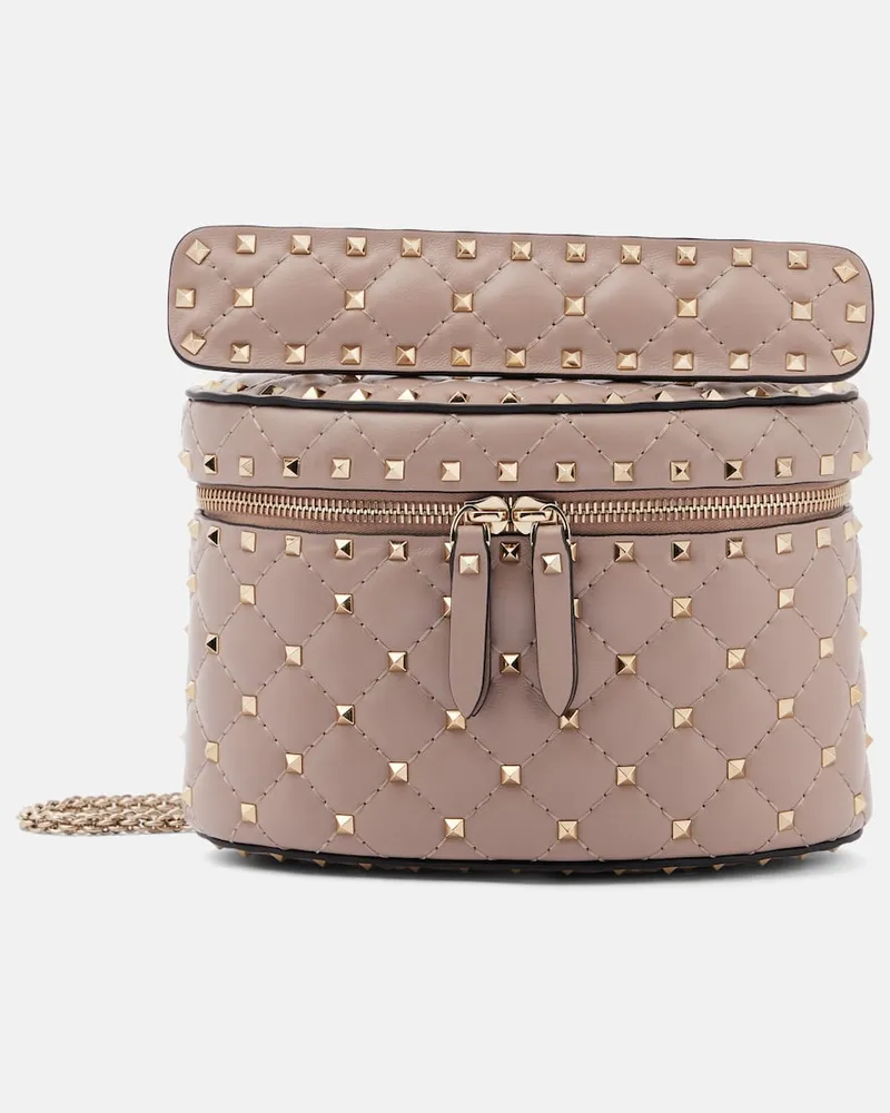 Valentino Garavani Schultertasche Rockstud Spike Small aus Leder Rosa