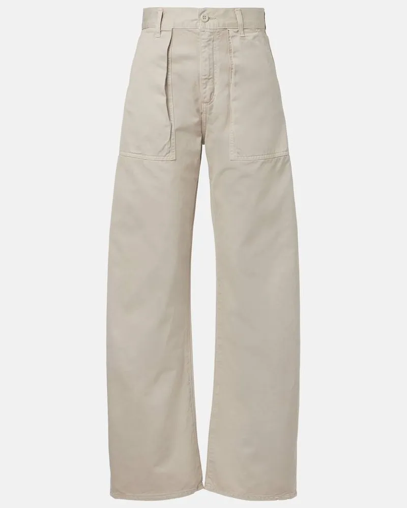 AGOLDE High-Rise-Hose Sefton Beige