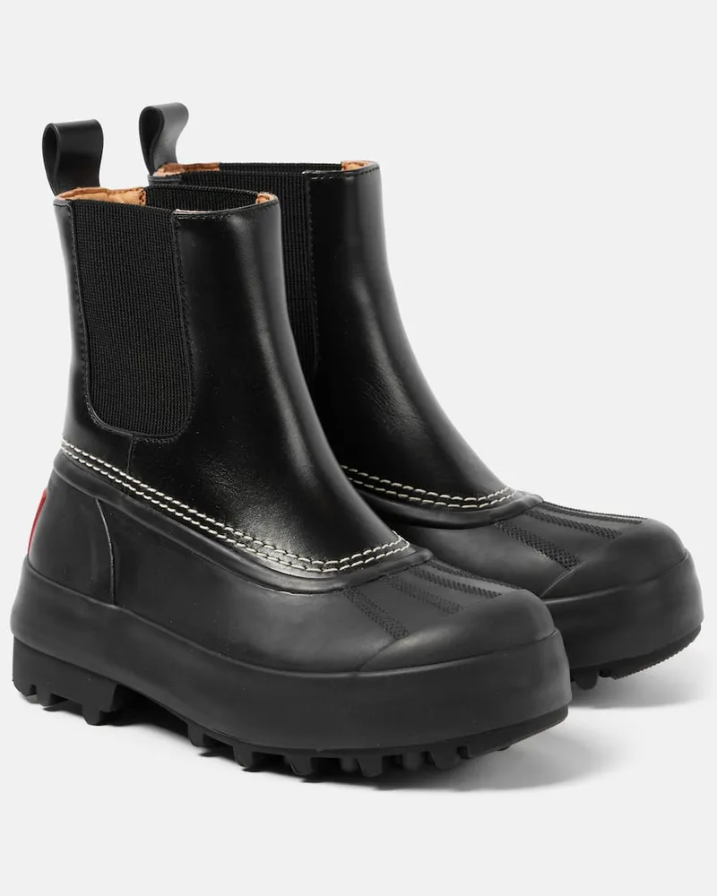 Proenza Schouler X Sorel Chelsea Boots Caribou aus Leder Schwarz