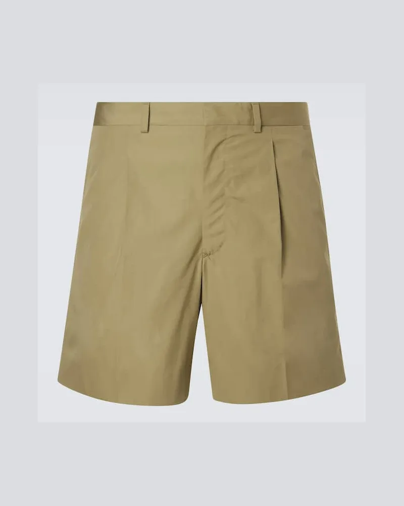 Prada Bermuda-Shorts aus Baumwolle Beige