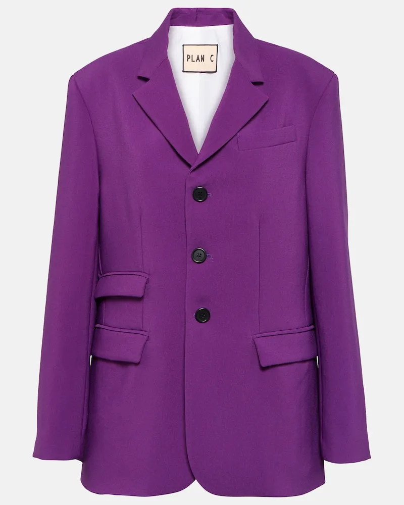PLAN C Blazer aus Cady Violett