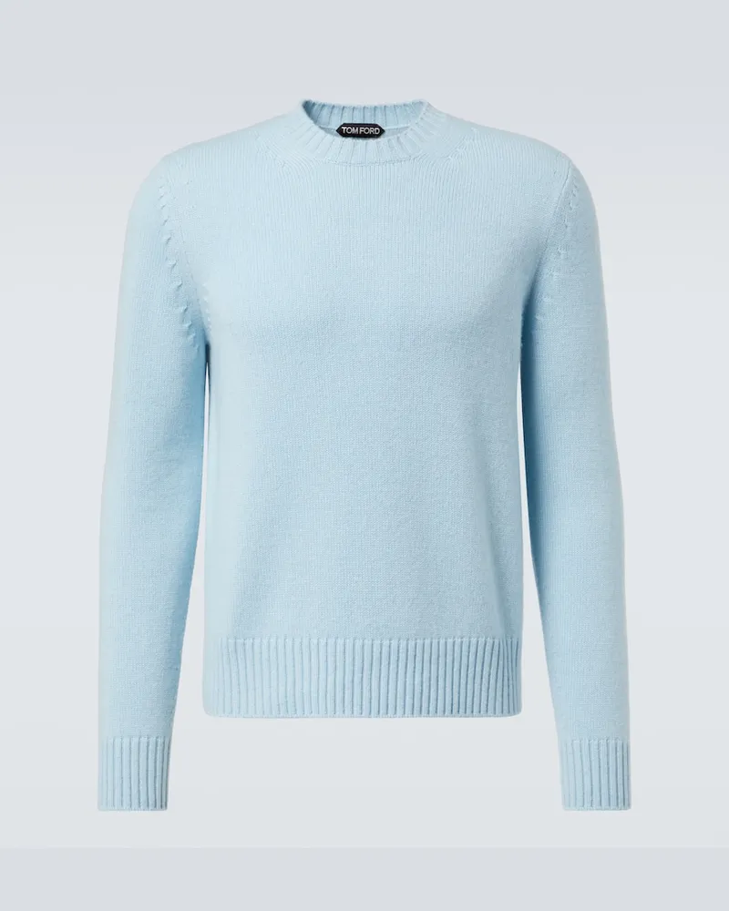 Tom Ford Pullover aus Kaschmir Blau
