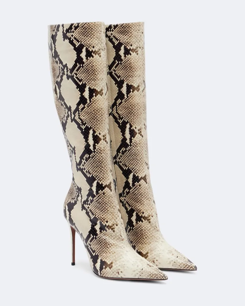 Paris Texas Stiefel Vera aus Leder Beige