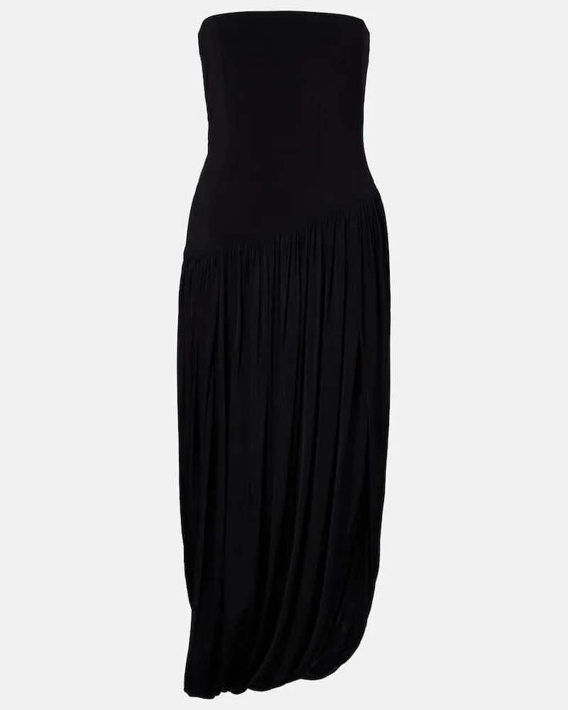 Ferragamo Bustier-Kleid Schwarz