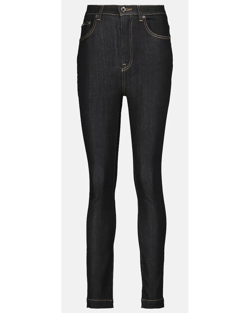 Dolce & Gabbana High-Rise Skinny Jeans Blau