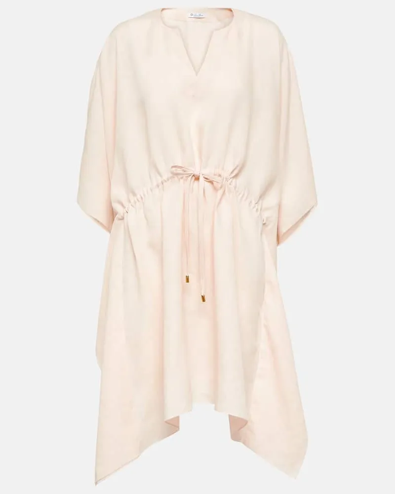 Loro Piana Kaftan aus Leinen Rosa