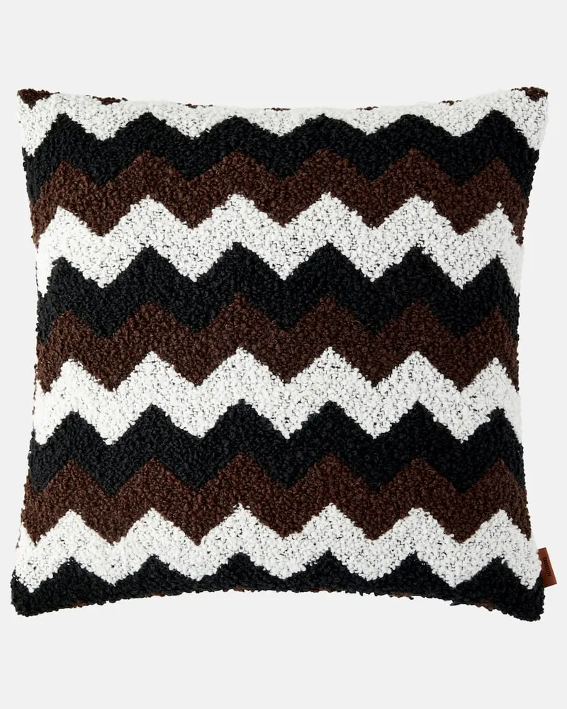 Missoni Kissen Riccio aus Bouclé Schwarz