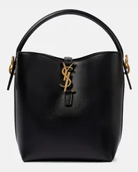 Saint Laurent Bucket-Bag Le 37 Small aus Leder Schwarz