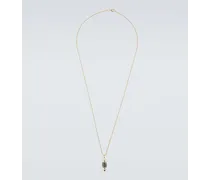 Halskette Majesty Bullet aus 9kt Gelbgold mit Diamanten