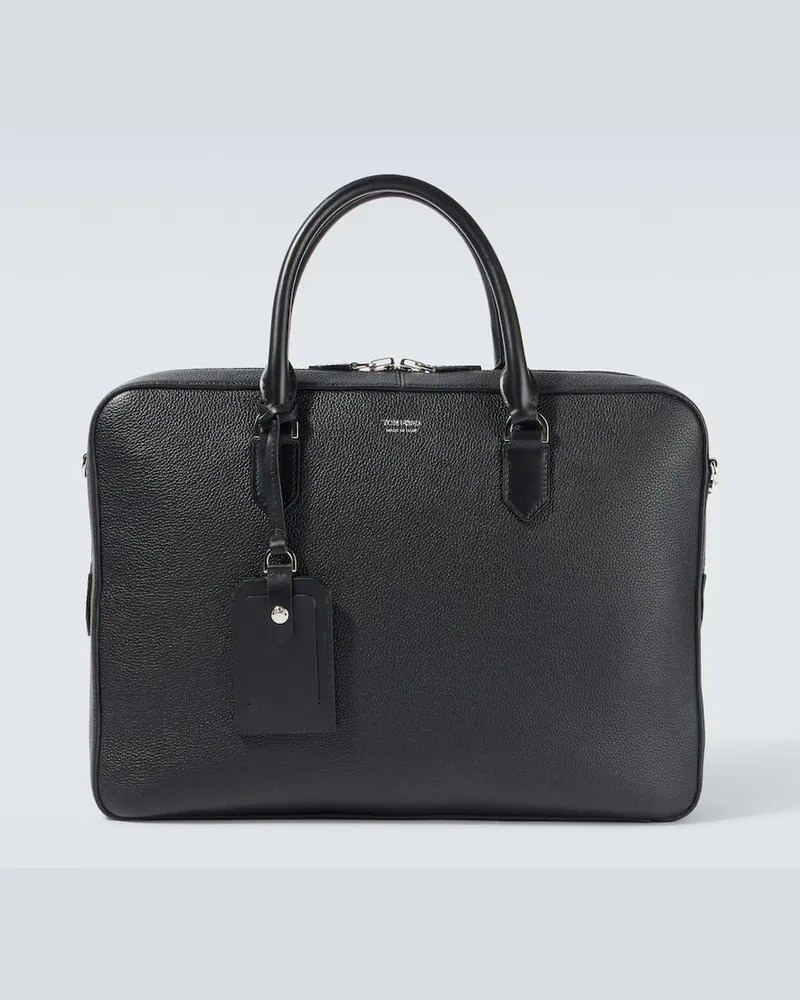 Tom Ford Aktentasche Elliot aus Leder Schwarz