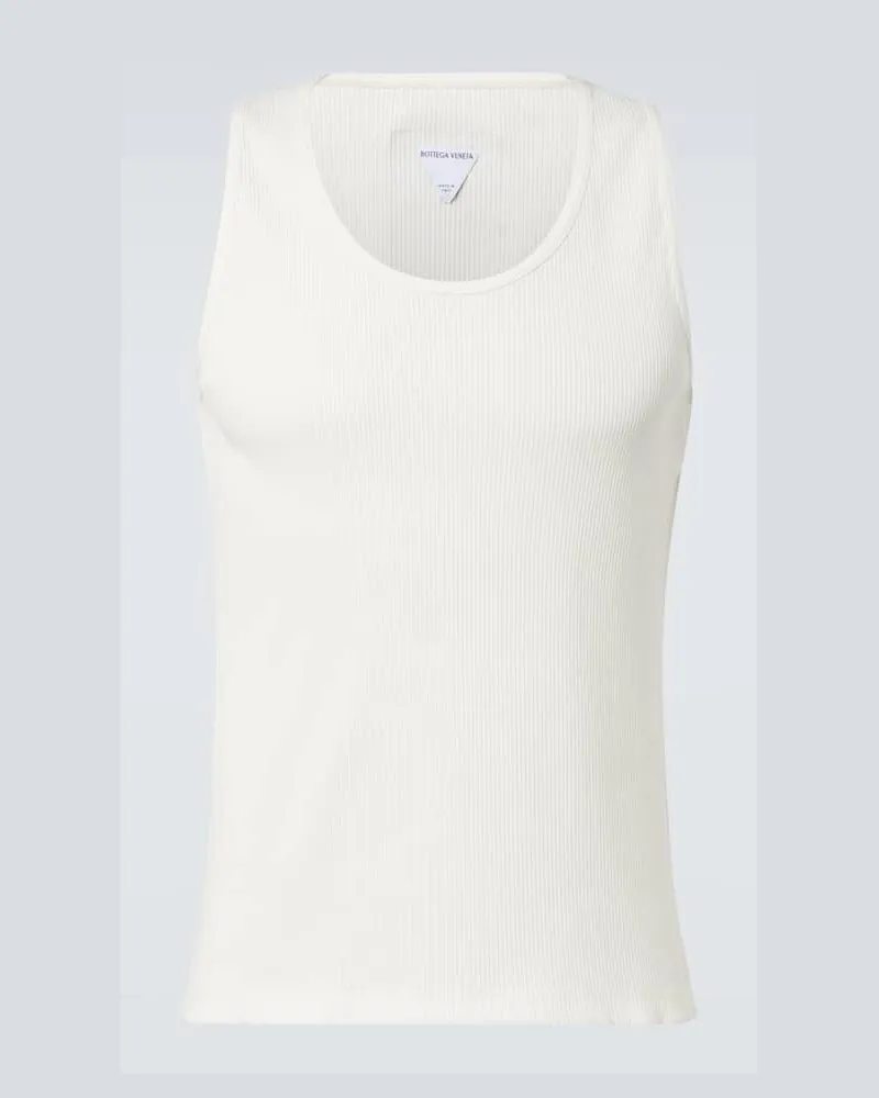 Bottega Veneta Top aus Jersey Weiß
