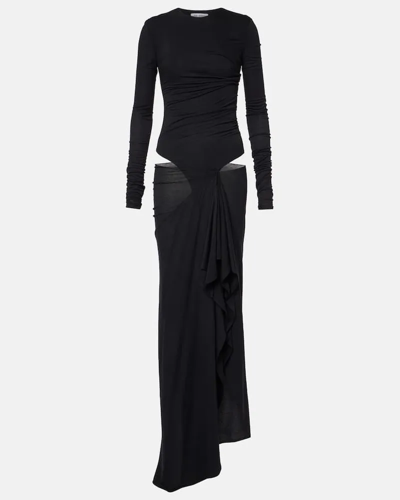 SPORTMAX Robe Astoria aus Seiden-Twill Multicolor