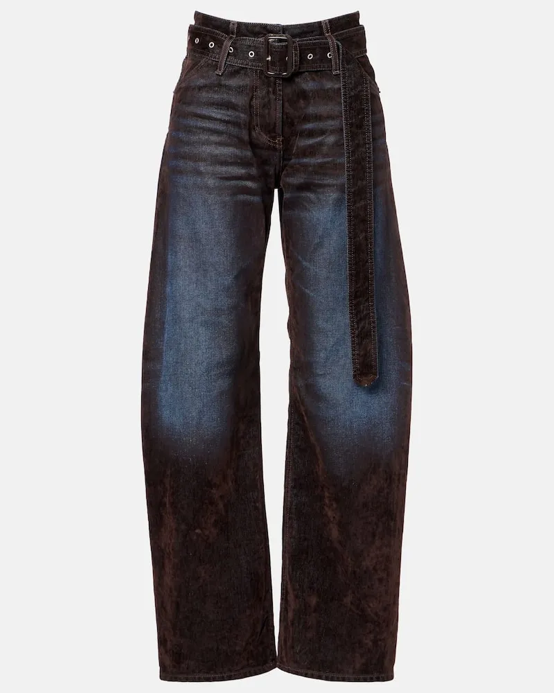 Acne Studios Wide-Leg Jeans Page Blau
