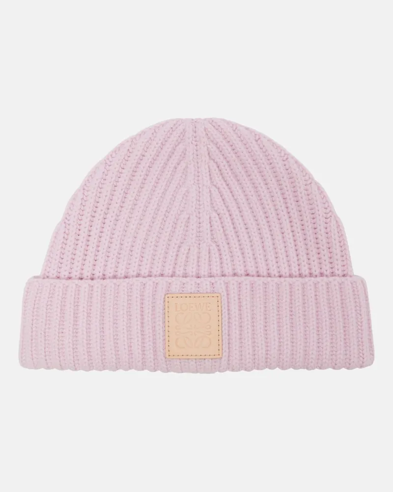 Loewe Mütze aus Kaschmir Pink