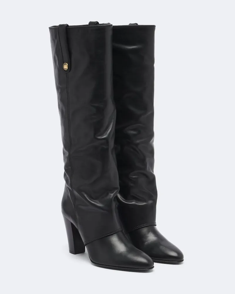 Chloé Chloé Stiefel Anouk aus Leder Schwarz