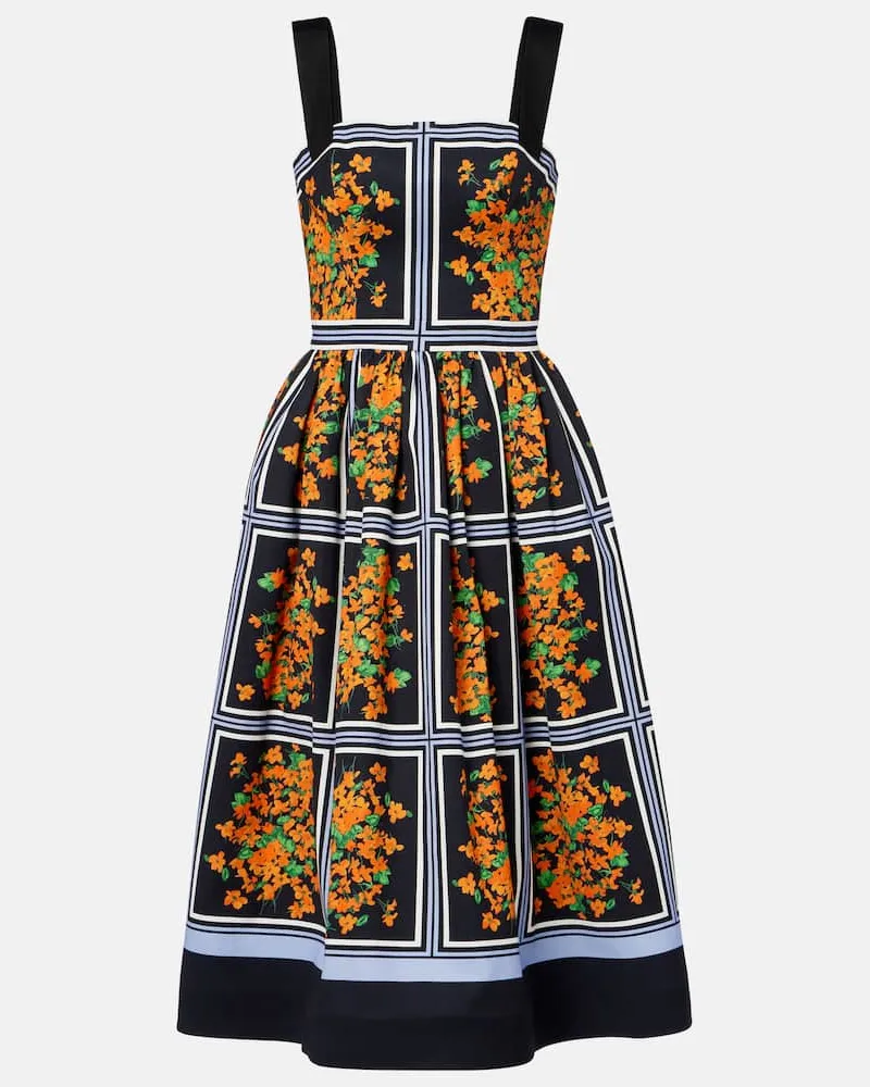 Carolina Herrera New York Bedrucktes Midikleid Multicolor