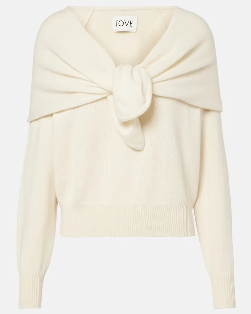 TOVE Pullover Malia aus Kaschmir Weiß