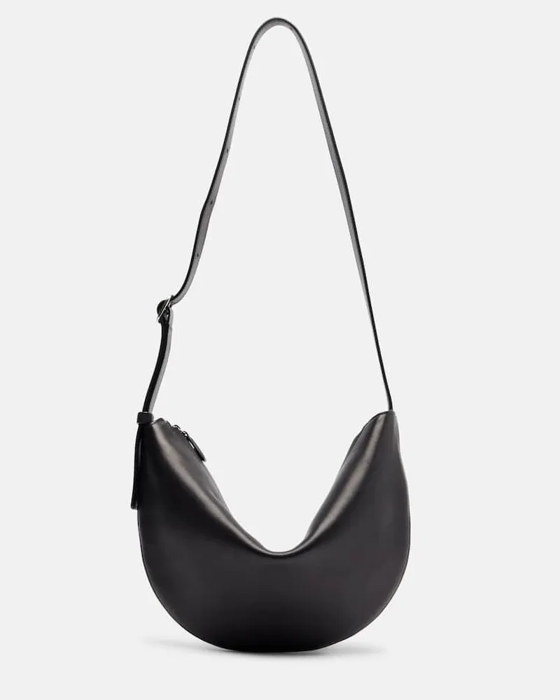 The Row Schultertasche Jouvette Medium aus Leder Schwarz