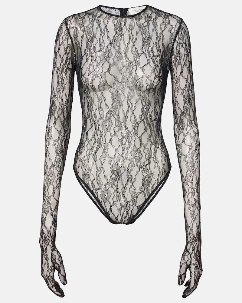 The New Arrivals Ilkyaz Ozel Body Deya aus Spitze Schwarz