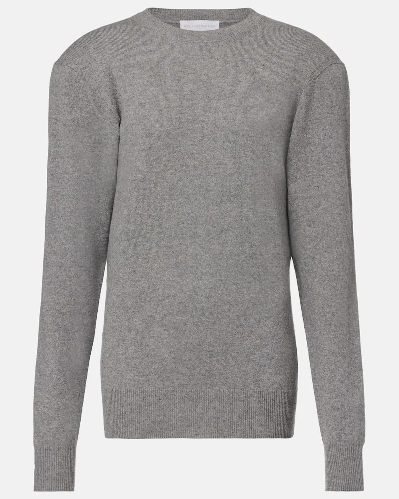 Stella McCartney Pullover aus Kaschmir und Wolle Grau