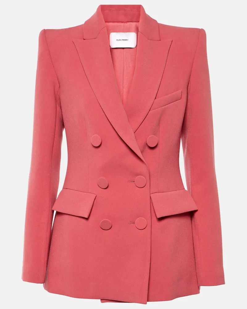 Alex Perry Blazer aus Crêpe Rosa