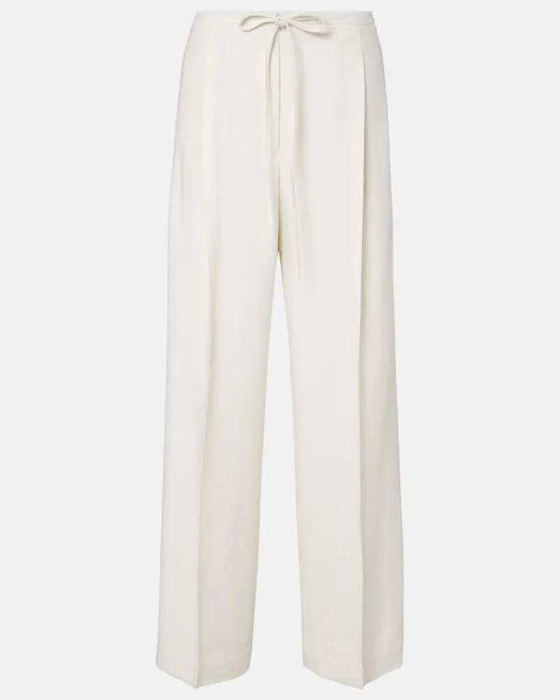 Róhe Róhe Weite High-Rise Jeans Weiß