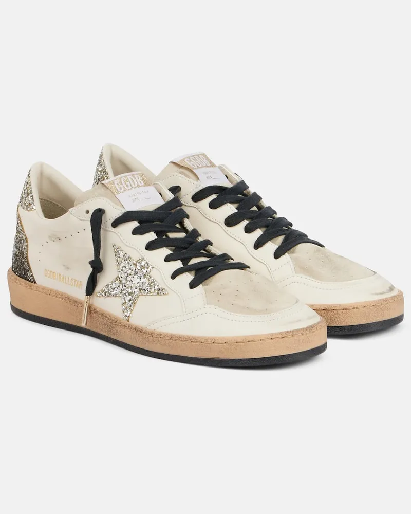 Golden Goose Sneakers Ball Star aus Leder Weiß