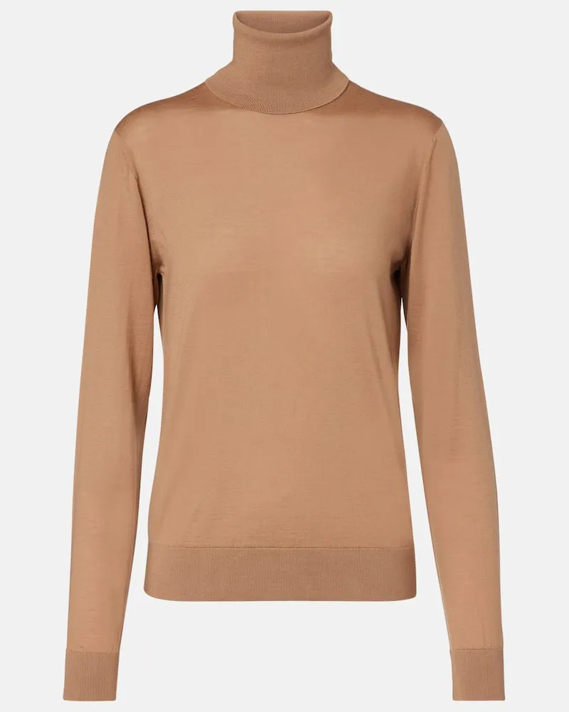 Dolce & Gabbana Rollkragenpullover aus Kaschmir Beige