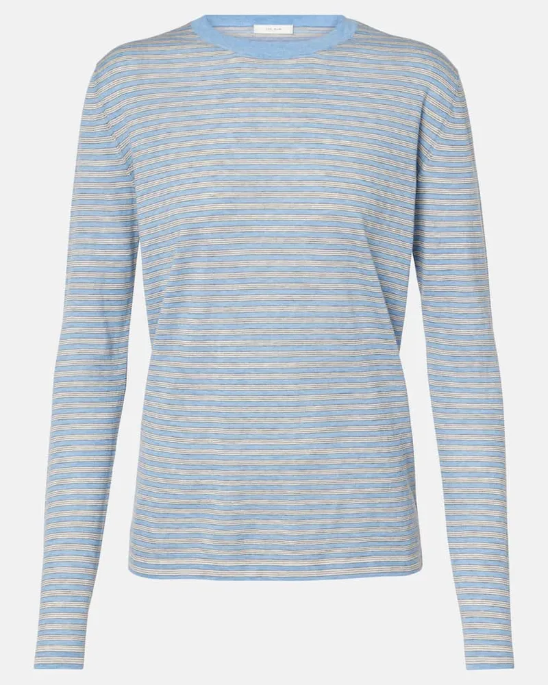 The Row Pullover Juhi aus Baumwolle und Kaschmir Blau