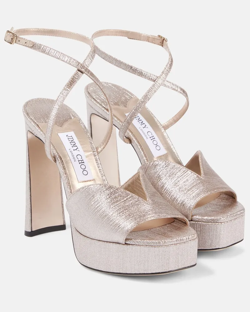 Jimmy Choo Plateausandalen Karli 125 Metallic