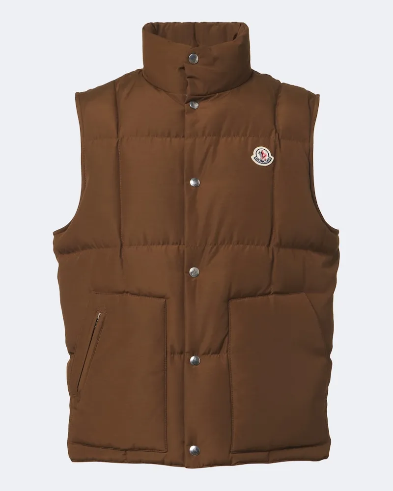Moncler Daunenweste Braun