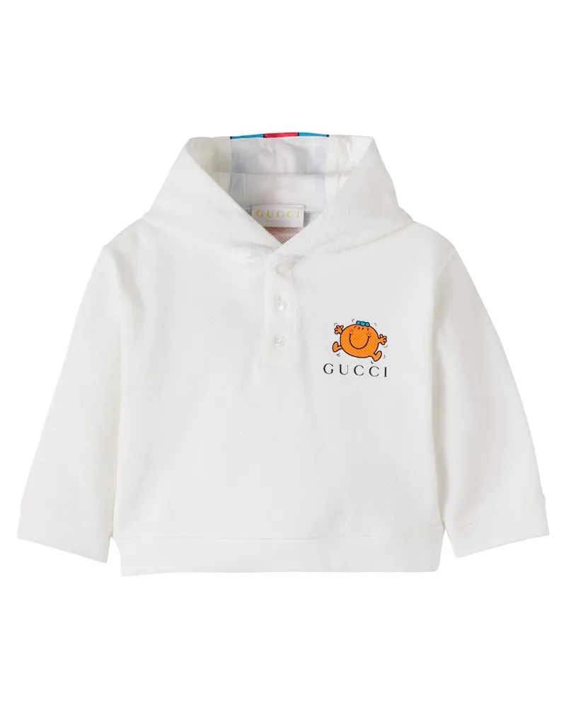 Gucci X Mr. Men Little Miss Baby Bedruckter Hoodie Weiß