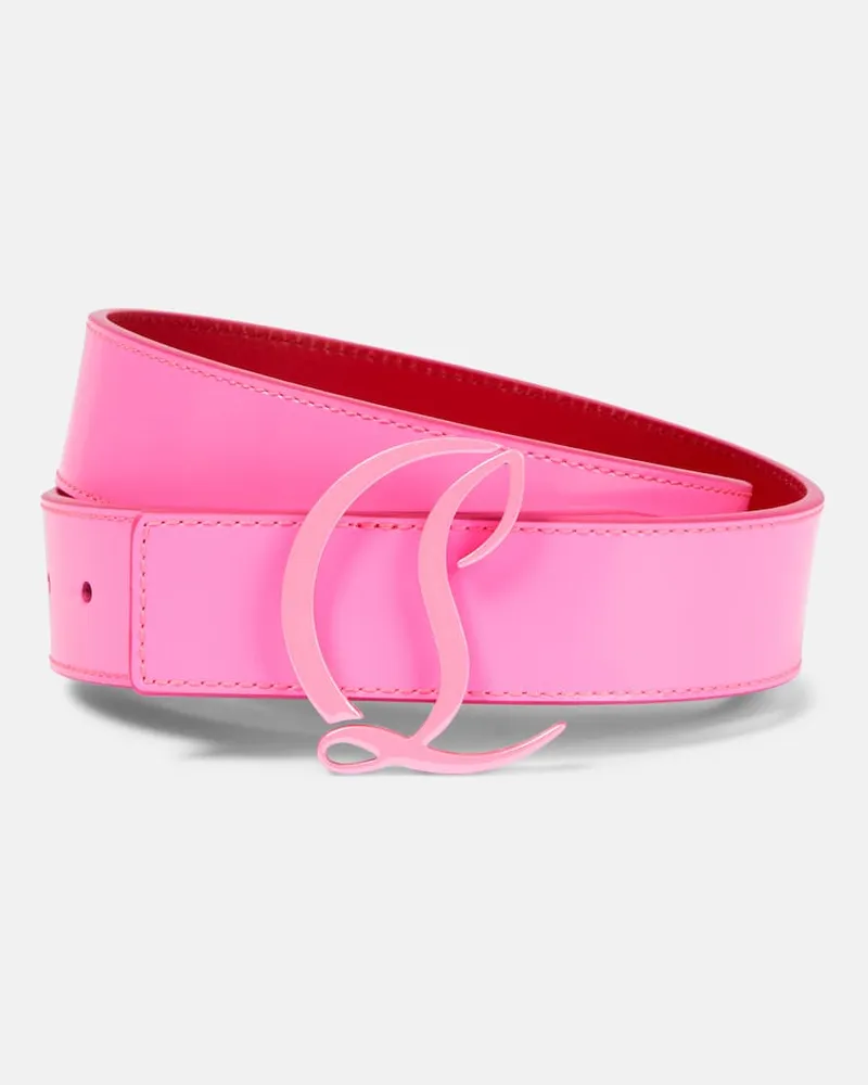 Christian Louboutin Gürtel CL aus Leder Rosa