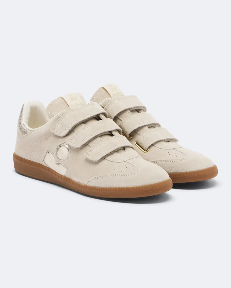 Isabel Marant Sneakers Beth aus Leder Beige