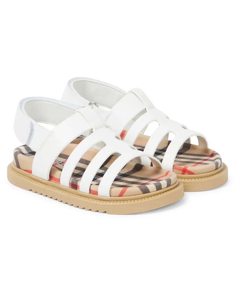 Burberry Sandalen aus Leder Weiã