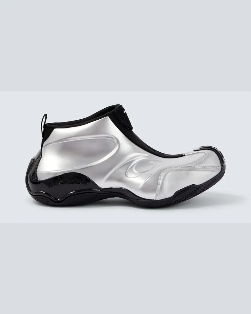 Balenciaga High-Top Sneakers Silber