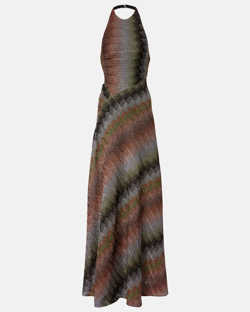 Missoni Maxikleid aus Häkelstrick Multicolor