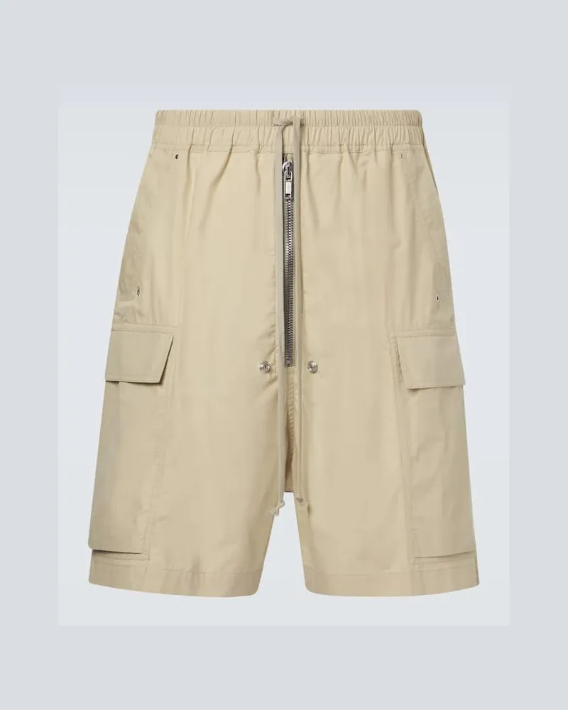 Rick Owens Shorts aus Baumwolle Beige