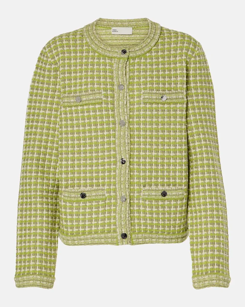 Tory Burch Jacke aus Strick Grün